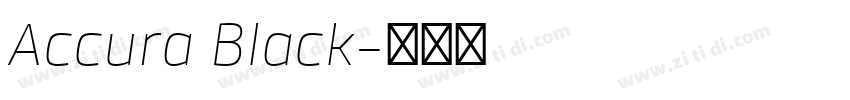 Accura Black字体转换 Accura Black字体转换